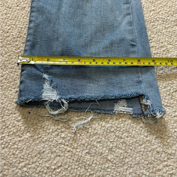 RISEN Los Angeles High Rise Flare Jeans Size 28/7 Style RDP1461 Released Hem - Picture 12 of 13